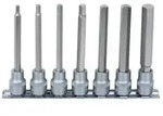 "KS Tools 911.1560 3/8" Bit-Stecknuss-Satz Innensechskant, lang, 7-tlg."