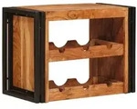vidaXL Weinregal Braun 60 x 45 x 33 cm Massivholz Akazie