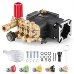 VEVOR Hochdruckreinigerpumpe, 3/4-Zoll-Welle, horizontaler Triplex-Kolben, 3300...