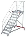 Euroline 513 Wartungsb&uuml;hne 45&deg; 600mm Stufenbreite 9 Stufen Alu gerieft
