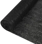 vidaXL Zaunblende Schwarz 3,6x50 m HDPE 150 g/m2