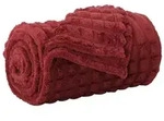vidaXL &Uuml;berwurfdecke Bordeauxrot 150 x 130 cm Fleece