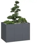 vidaXL Pflanzgef&auml;&szlig; Anthrazit 120x80x80 cm Stahl
