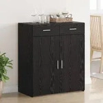 vidaXL Aufbewahrungsschrank Schwarze Eiche 80x42,5x93,5 cm Holzwerkstoff