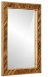 vidaXL Spiegel Wandmontiert mit Spiegel Braun 70 x 50 x 3 cm Glas
