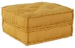 vidaXL Pouf Modular Gelb 70x70x36 cm Stoff