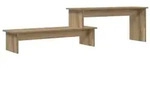 vidaXL TV-Schrankset Artisan-Eiche 180,5 x 30 x 43 cm Holzwerkstoff