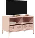vidaXL TV-Schrank Rosa 68x39x43,5 cm Kaltgewalzter Stahl