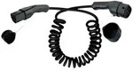 ROLINE E-Auto Ladekabel Typ2, 1-phasig, 250VAC (1P+N+E), 32 A, 7,4 kW, Spiralkabel, 5
