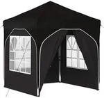 vidaXL Pop-up Partyzelt 192 x 192 x 245 cm Schwarz