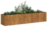 vidaXL Pflanzk&uuml;bel Rostig 200x40x40 cm Wetterfester Stahl