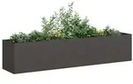 vidaXL Pflanzk&uuml;bel Schwarz 200x40x40 cm Kaltgewalzter Stahl