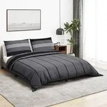 vidaXL Bettw&auml;sche-Set Dunkelgrau 260x220 cm Baumwolle