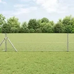 vidaXL Zaunpfosten Set 2 St&uuml;ck Verzinkter Stahl 25 x 0,5 m Langlebig
