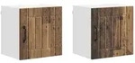 vidaXL K&uuml;chenschrank Lucca 2 pcs Altholz 40 x 31 x 40 cm Holzwerkstoff