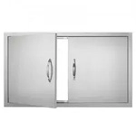 VEVOR Grill-Zugangst&uuml;r, 915 x 533 x 46 mm, Doppelte Au_enk&uuml;chent&uuml;r,