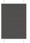 vidaXL Plissee Schwarz 100x100 cm Stoffbreite 99,4 cm Polyester