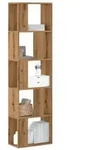vidaXL B&uuml;cherregal 5 B&ouml;den Artisan-Eiche 45x23,5x162,5 Holzwerkstoff