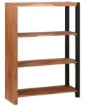 vidaXL B&uuml;cherregal 80 x 30 x 110 cm Massives Akazienholz