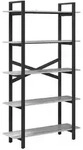 vidaXL B&uuml;cherregal Graues Sonoma 100 x 33,5 x 178 cm Holzwerkstoff