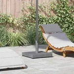 vidaXL Sonnenschirmst&auml;nder Dunkelgrau Holzlook 45 x 45 x 31,5 cm