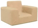 vidaXL Kindersofa Creme Weich Pl&uuml;sch
