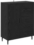vidaXL Sideboard mit Schubladen Schwarz Eichen-Optik 69,5 x 34 x 90 cm
