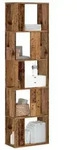vidaXL B&uuml;cherregal 5 B&ouml;den Altholz 45x23,5x162,5 cm Holzwerkstoff