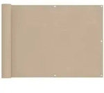 vidaXL Balkonsichtschutz Beige 75 x 200 cm