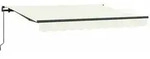vidaXL Einziehbare Markise Creme 300 x 200 cm Stoff