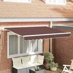 vidaXL Markisen-Ersatzstoff f&uuml;r 2,5x2 m Rahmen Braun