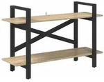 vidaXL B&uuml;cherregal Sonoma-Eiche 100 x 33,5 x 64 cm Holzwerkstoff