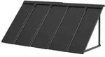 VEVOR Fenstermarkise 143x61x61 cm, T&uuml;rvordach, stabile Markisen mit dreieckigem