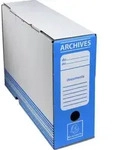 Exacompta 261005H 50x Exacompta Archivschachtel Wellpappe Blau