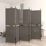 vidaXL 6-tlg. Paravent Anthrazit 300x180 cm Stoff