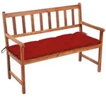 vidaXL Gartenbank mit Auflage 120 cm Massivholz Akazie