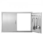 VEVOR Grill-Zugangst&uuml;r, 990 x 660 mm, Doppelte Au_enk&uuml;chent&uuml;r,...