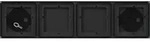 Gira AP-Geh&auml;use 4 Module 1x4 5504910