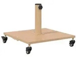 vidaXL Sonnenschirmst&auml;nder Helles Holz 45 x 45 x 31,5 cm