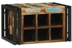 vidaXL Weinregal 46x35x27,5 cm Altholz Massiv
