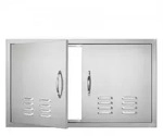 VEVOR Grill-Zugangst&uuml;r, 914 x 534 mm, Doppelte Au_enk&uuml;chent&uuml;r,...