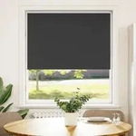 vidaXL Verdunkelungsrollo Schwarz 115x175 cm Stoffbreite 110,7 cm