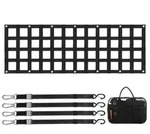 VEVOR Heckklappennetz, 1525 x 470 mm, LKW-Ladefl&auml;chennetz mit 4 verstellbaren