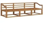 vidaXL Outdoor-Sofagarnitur 3 pcs Natur Massivholz Akazie