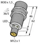 Turck Induktiver Sensor b&uuml;ndig PNP, Wechsler BI10U-MT30-VP4X-H1141