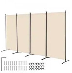 VEVOR Raumteiler 4 Paneele Paravent 3464 x 1840 x 520 mm, faltbarer Sichtschutz...