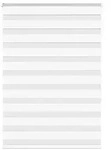 vidaXL Zebrarollo Wei&szlig; 105x150 cm Stoffbreite 100,9 cm Polyester