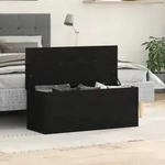 vidaXL Aufbewahrungsbox schwarz Eiche 102x35x35 cm Holzwerkstoff