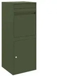 vidaXL Paketdrop-Box mit Speicher Olivgr&uuml;n 41 x 38 x 103 cm Stahl