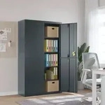 vidaXL Aktenschrank Anthrazit 105x40x180 cm Stahl